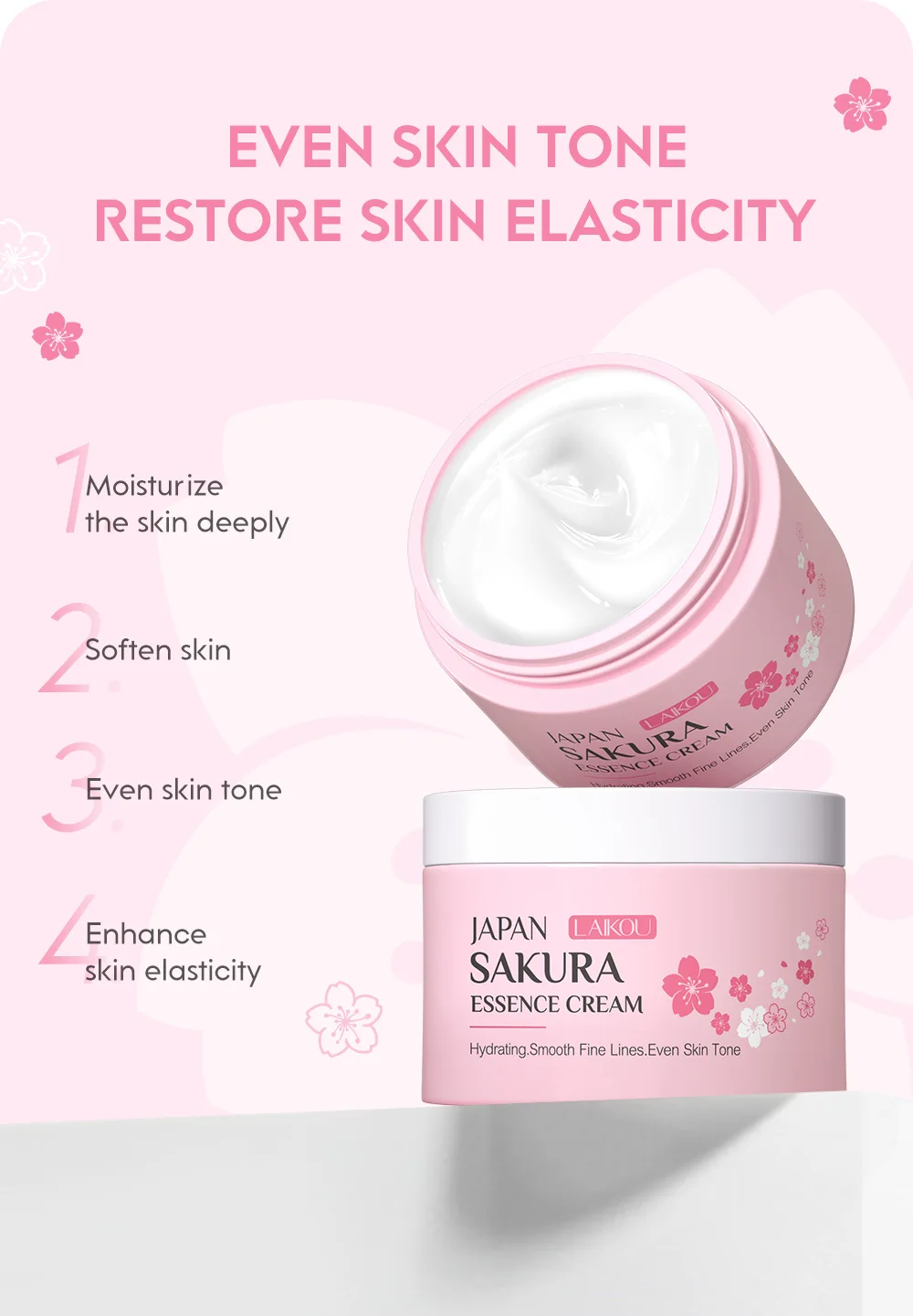 LAIKOU Crema Essenza di Sakura - Skincare Niacinamide recensione e prezzo